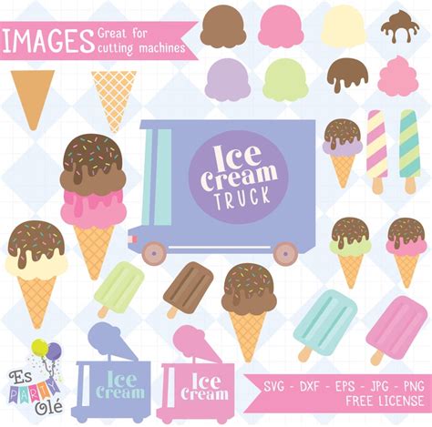 Ice Cream Svg SVG Files For Cricut Ice Cream Truck Svg Popsicles Svg