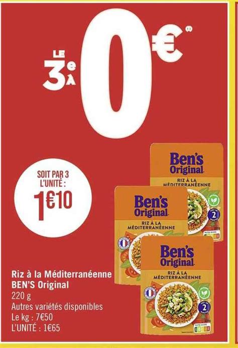 Promo Riz à La Méditerranéenne Ben s Original chez Supermarchés