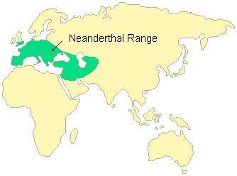 Neanderthal Range Map