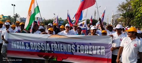 A Walk To Commemorate Indo Russian Friendship Held On April 15 In Chennai By Juliana Sridhar