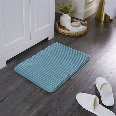 Mainstays Performance Quick Dry Memory Foam Bath Rug Cool Water 20 X