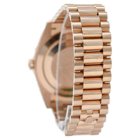 Rolex Daydate Rose Gold 40mm Chocloate Roman Dial Watch Reference#: 22 ...