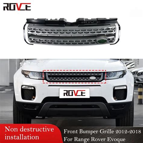 ROVCE Front Bumper ABS Grille Grill For Land Rover Range Rover Evoque