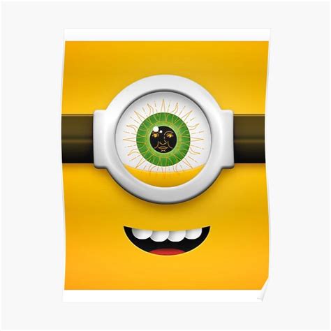 Minion Face Poster For Sale By Joanna Asia Redbubble