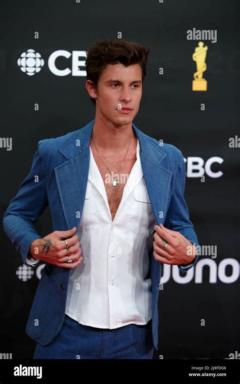 Pop Star Shawn Mendes On The Red Carpet At The Juno Awards In