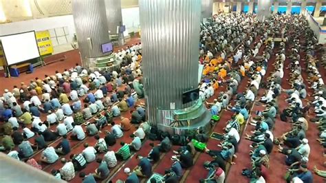 Liputan Live Sholat Jum At Masjid Istiqlal Jakarta Youtube