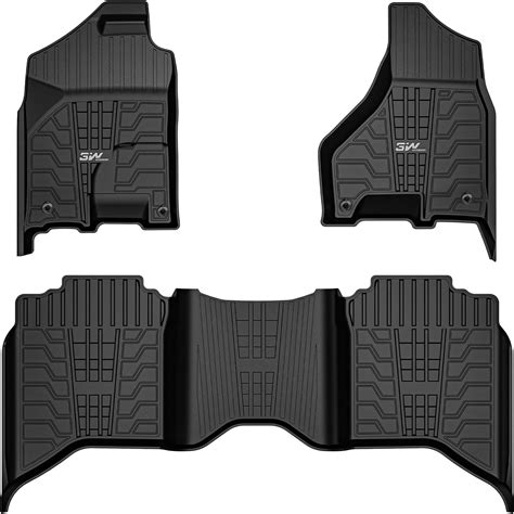 3w Floor Mats Fit For 2013 2018 Dodge Ram 150025003500 Crew Cab 2019 2024 Dodge