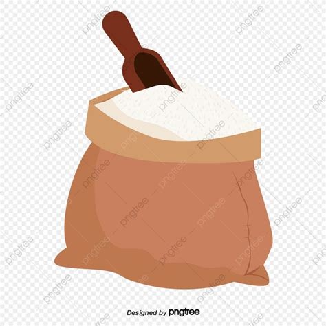 Rice Bags Png Picture A Bag Full Of White Rice Flour Clipart Food