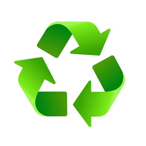 Reciclar O ícone Reciclar O Vetor De Cor Verde Do Logotipo Isolado No