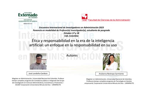 PDF Ética y responsabilidad en la era de la inteligencia artificial