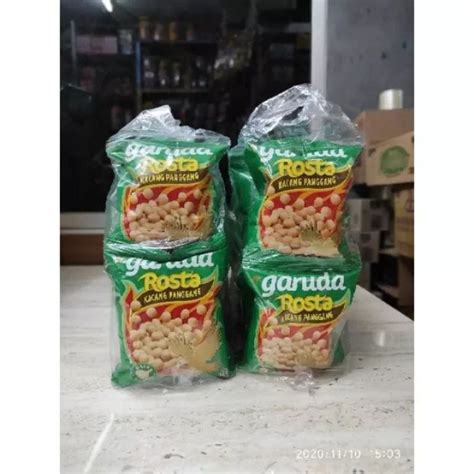 Jual Garuda Rosta Kacang Panggang Rasa Bawang Pack 1 Pack Isi 20pcs