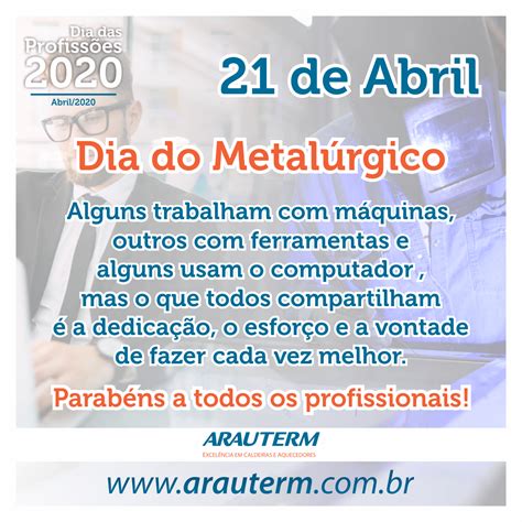 Arauterm Not Cias Dia Do Metal Rgico