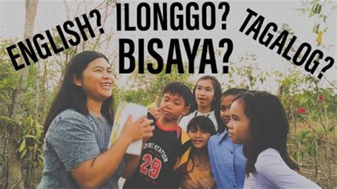 Englishtagalogbisaya Ilonggo Challenge In The Philippines Youtube