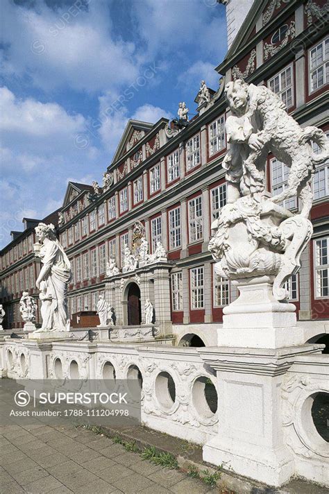 Facade of Wolfenbuttel castle, Wolfenbuttel, Lower Saxony, Germany, 16th-17th century. - SuperStock