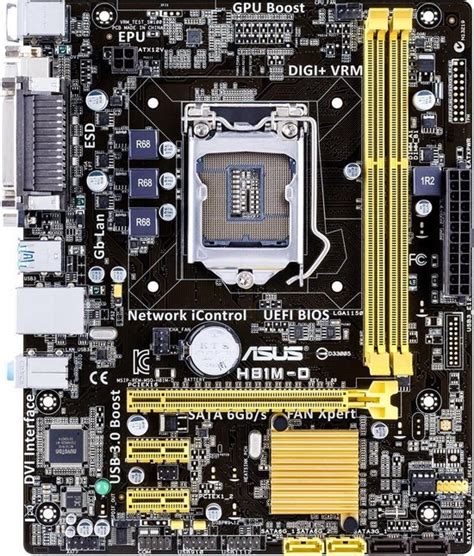 ASUS H81M D Intel H81 Socket H3 LGA 1150 Micro ATX Bol