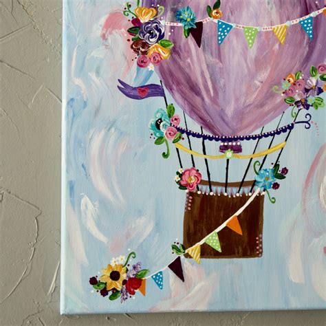 Hot Air Balloon Art Print - Etsy