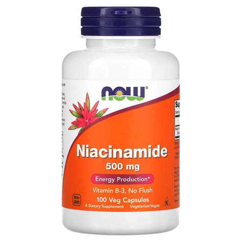 Niacinamide Mg Capsule Vegetale Now Foods Farmacia Tei Online