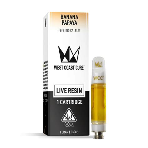 Banana Papaya Live Resin Cartridge G West Coast Cure