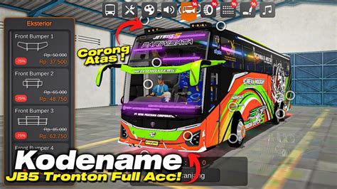 Nyobain Kodename JB5 Tronton Scania Full Acc Strobo BUSSID V4 2