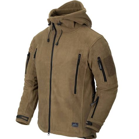 Bluza Polarowa Z Kapturem Rozpinana Polar HELIKON PATRIOT Coyote R L