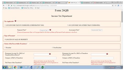 Procedure To Submit Tds Challan And Return In Case Of Section 194 Ia