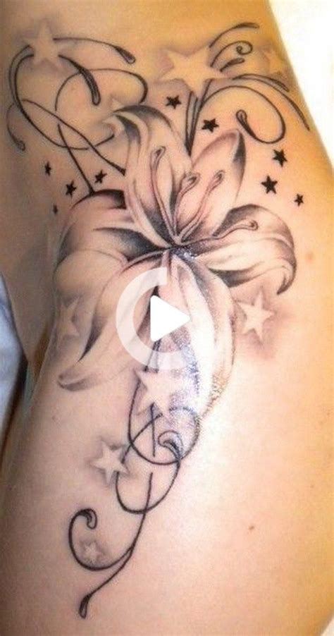 35 Hübsche Lilien Blumen Tätowierungs Entwürfe Lilien Tattoo Oberarm