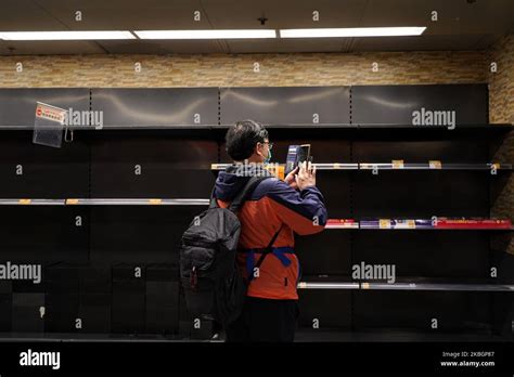 People Wearing Mask And Shopping In Supermarkets In Hong Kong On 10