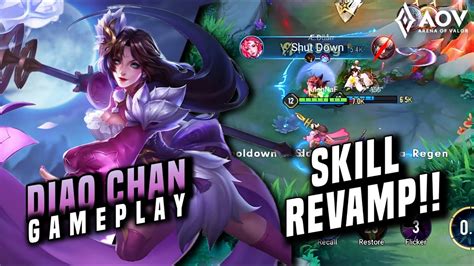 REVAMP SKILL MECHANISM DIAO CHAN MIDLANE GAMEPLAY AoV 傳說對決 RoV