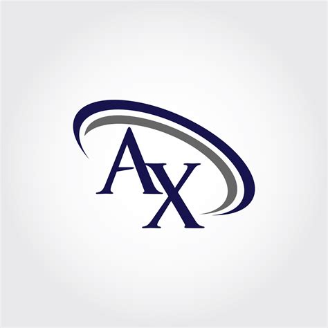 Monogram AX Logo Design By Vectorseller | TheHungryJPEG