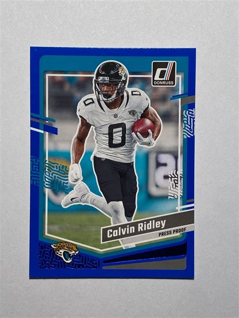 2023 Donruss Football 133 CALVIN RIDLEY Blue Press Proof JAGUARS EBay