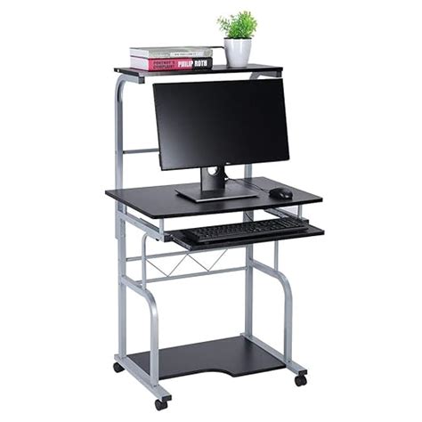 Zerone Movable Computer Desk Home Office Pc Workstation Laptop Table