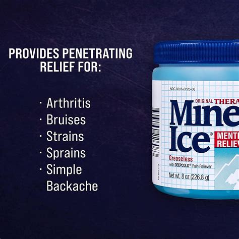 Mineral Ice Therapeutic Pain Relieving Gel 8 Ounce 8 Ounce Gel Pack Of 1