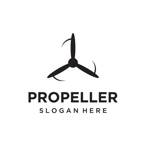 Propeller abstract logo template design of airplane, windmill, fan.Logo ...