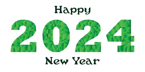 Happy New Year 2024 with text effect. Vector illustration of the ...