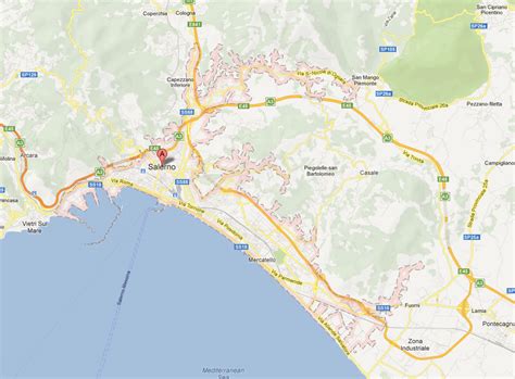 Salerno Map - Italy