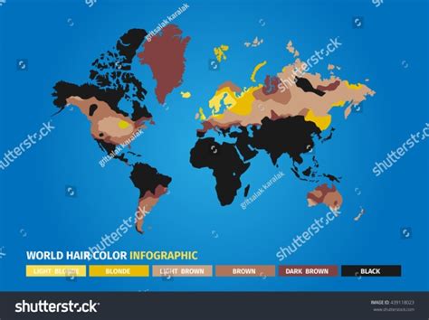 Hair Color World Map