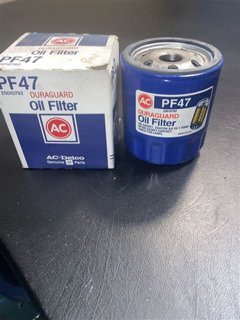 Ac Delco Pf47 Oil Filter Cross Reference