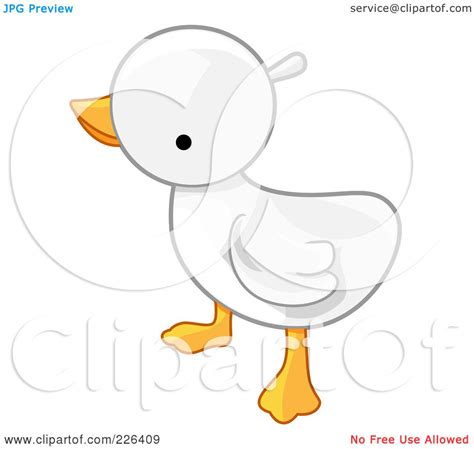 Royalty-Free (RF) Clipart Illustration of a White Baby Duck by BNP ...