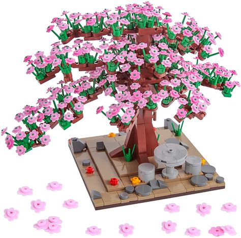 Sakura Tree House Building Blocks Flower Bonsai Building Kit A