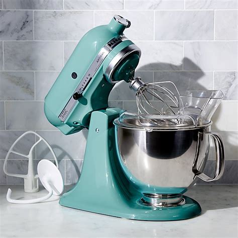 KitchenAid KSM150PSAQ Artisan Aqua Sky Stand Mixer | Crate and Barrel