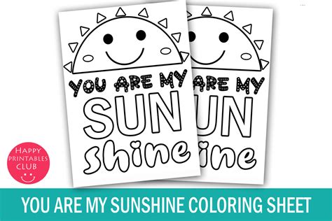 31 You Are My Sunshine Coloring Page SaidLestari