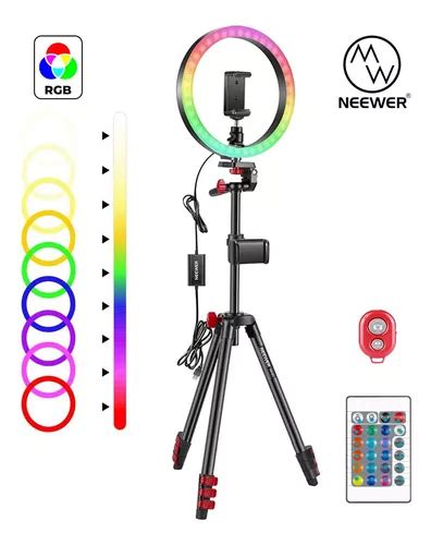 Neewer Kit De Fotograf A Led Pulgadas Aro De Luz Rgb Env O Gratis