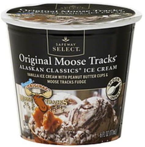 Safeway Select Denali Original Moose Tracks Ice Cream 6 Oz Nutrition