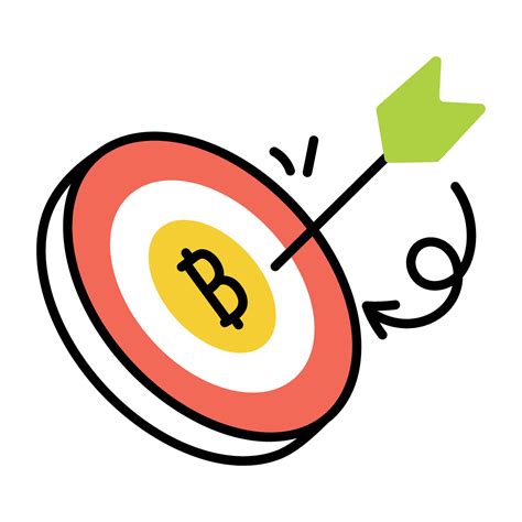 Trendy Bitcoin Target 28254527 Vector Art At Vecteezy