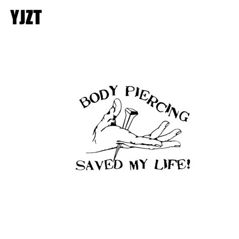 YJZT 17.8CM*13.2CM JESUS BODY PIERCING SAVED MY LIFE Vinyl Car ...