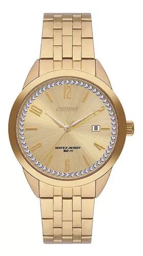 Reloj De Pulsera Orient Feminino Dourado Fgss C Kx De Cuerpo Color