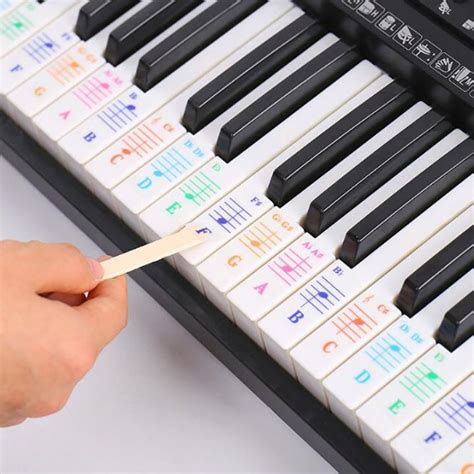 Chloeh Hornbye Shop Removable Piano Letter Notes Stickers Keyboard Hand