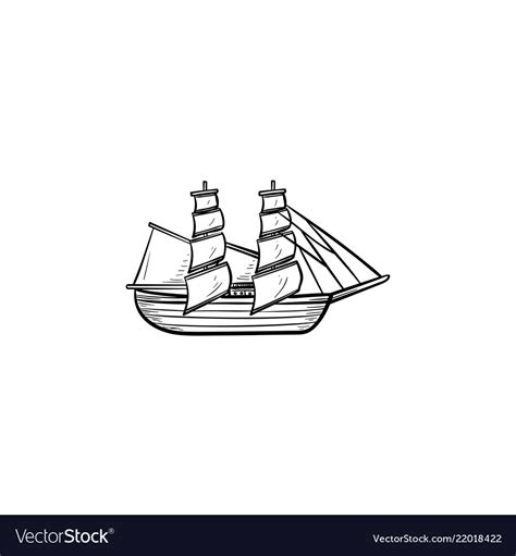 Hand Drawn Ship