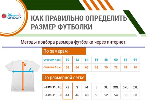 Узнать размер футболки по росту и весу
