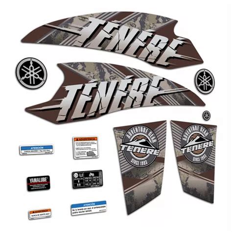 Calcos Yamaha Tenere Xtz 250 Z Adventure Gear Kit Completo En Venta En